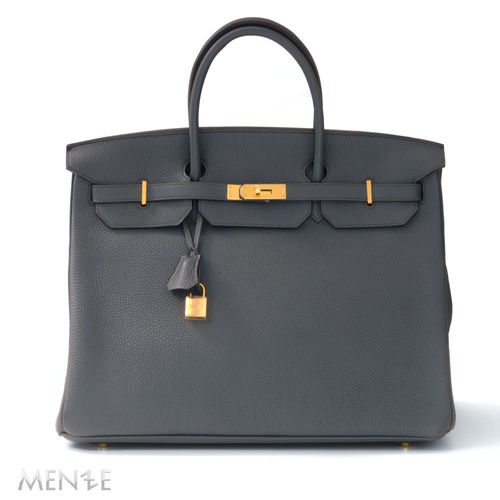 Hermès Hermes Birkin Bag 40 TOGO Blue Orage aus 2013 UNGETRAGEN (22637)